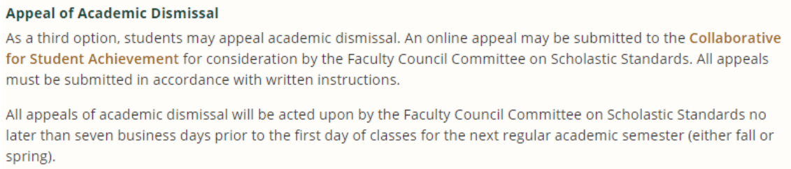 科罗拉多州立大学申诉