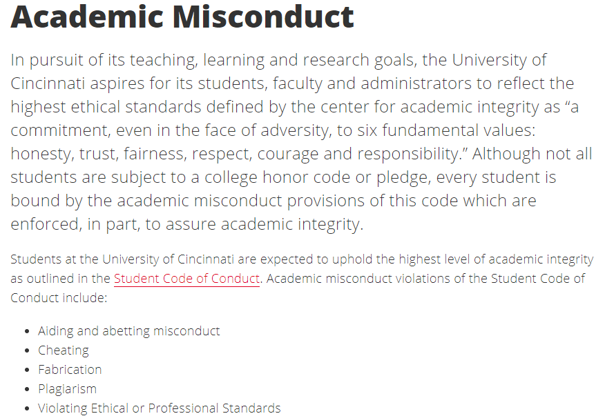 辛辛那提大学申诉