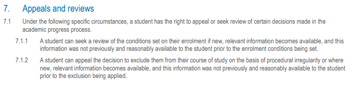 莫纳什大学申诉